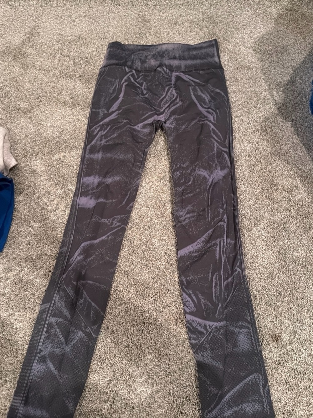 lululemon athletica Black Marble-Print Leggings